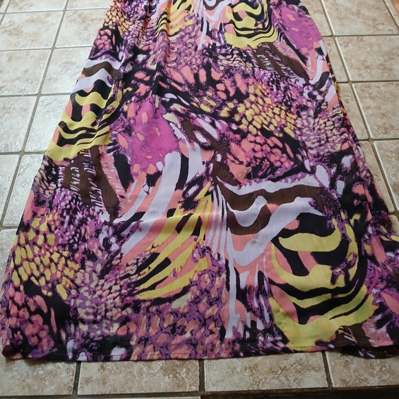 #0247 Womens Faded Glory Summer Maxi Dress Size Medium (8-10) 100%Polyester - Picture 2 of 16